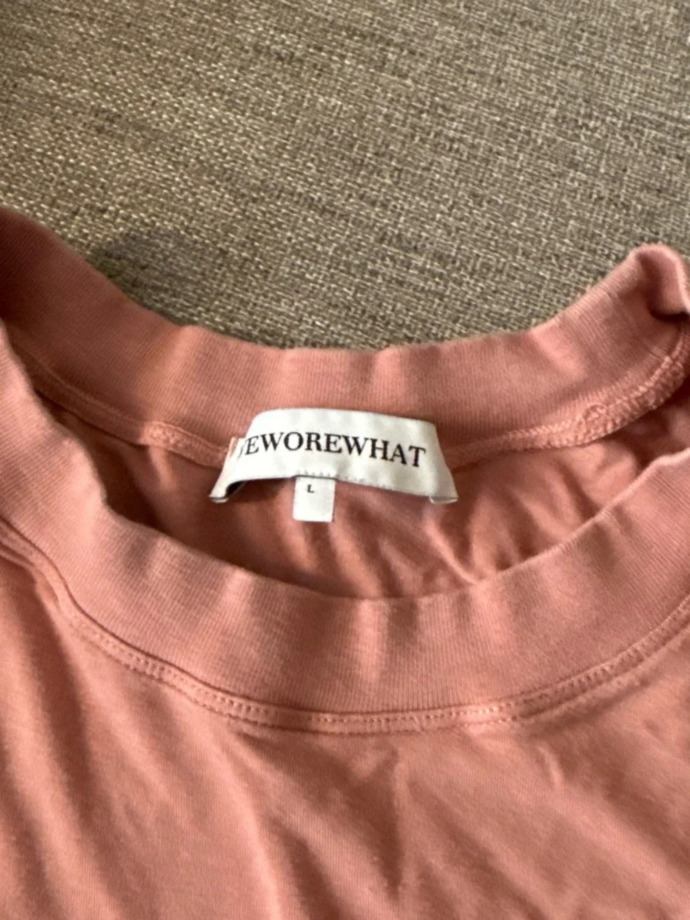 WeWoreWhat Long Sleeve Top ( size L) & Shorts ( size S) Set - Dusty Rose Pink